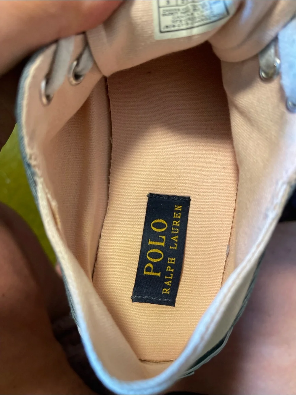 Polo Ralph Lauren Toddler Kid Girls Sneakers Shoes Laces Blue Denim Pink Size 3